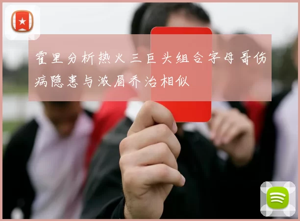 霍里分析热火三巨头组合字母哥伤病隐患与浓眉乔治相似
